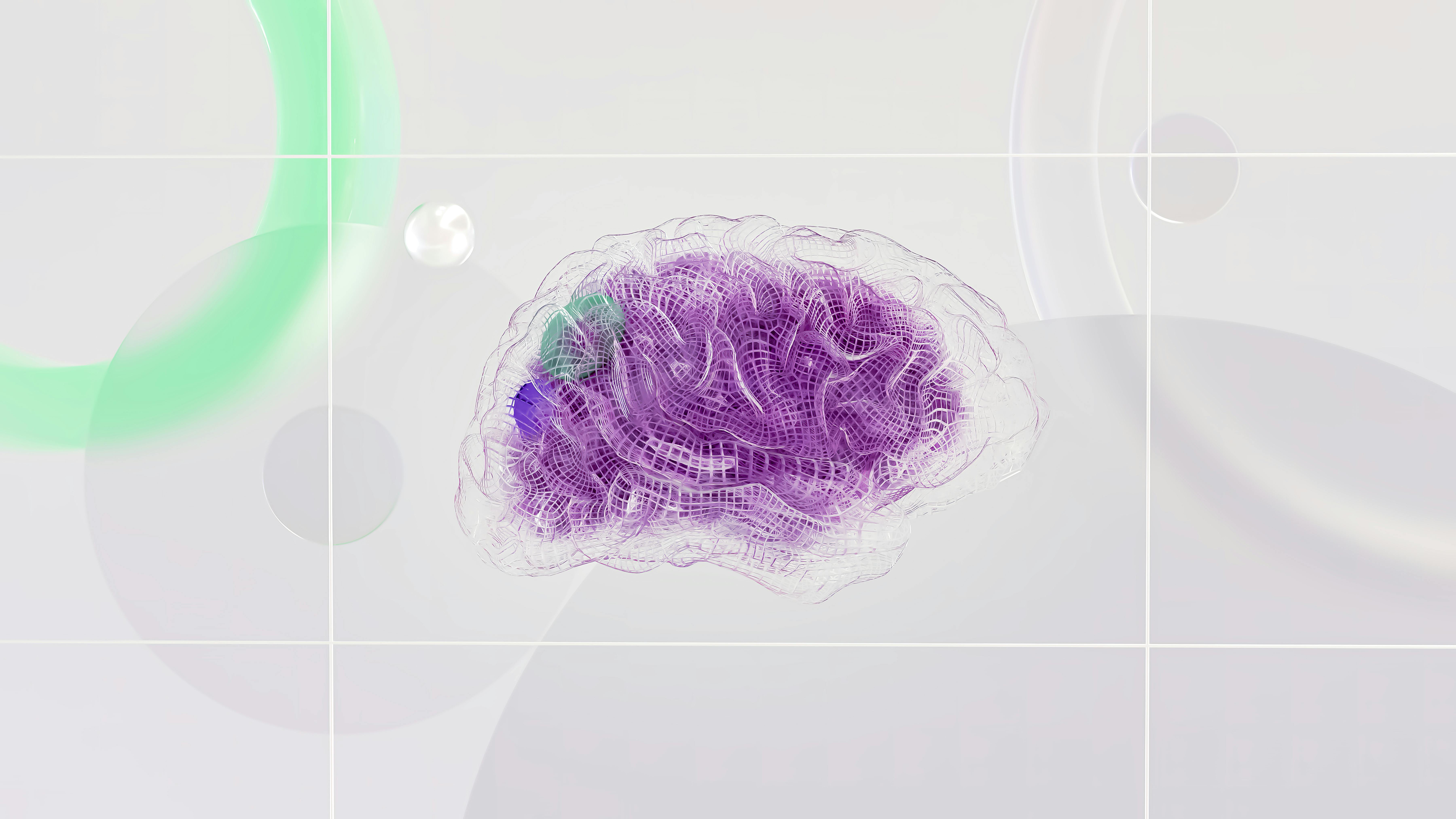 Un cerebro digital con nodos de conexión representando el modelado financiero con inteligencia artificial.